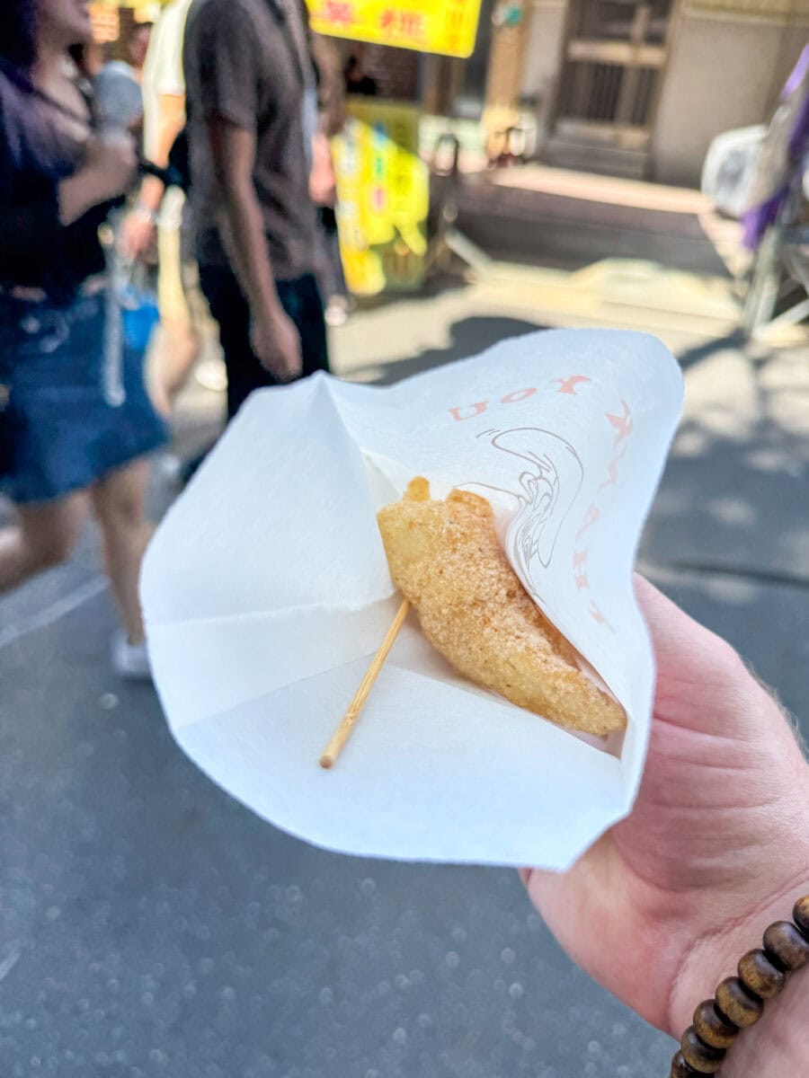 Zoete snack in Old Street in Tainan