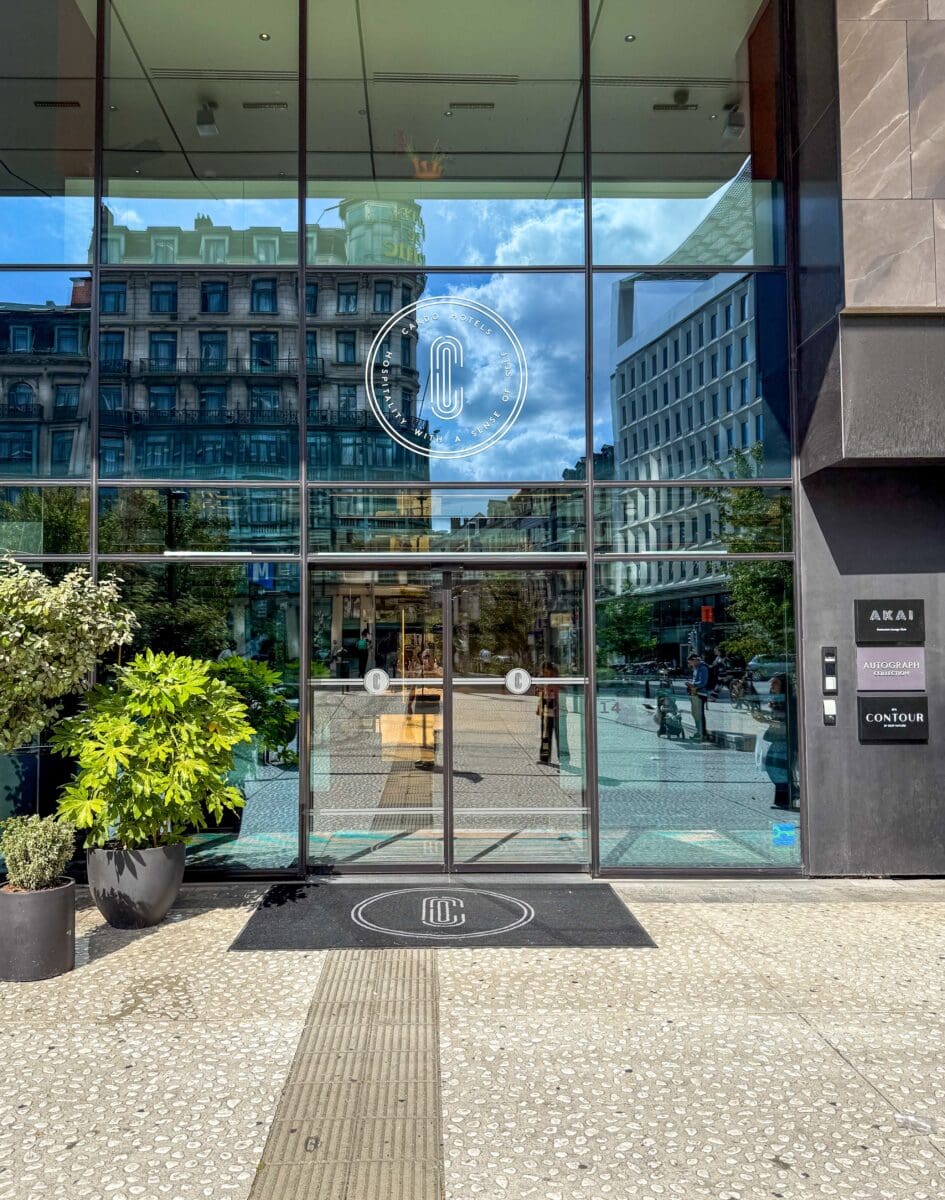 Ingang hotel Cardo Brussels