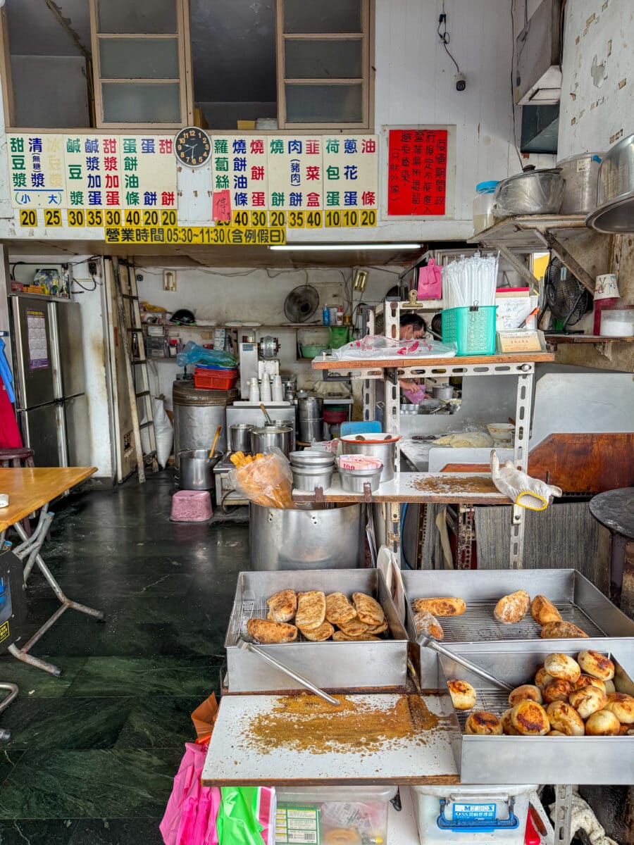 Qingdao Soymilk in Taipei, de hoofdstad van Taiwan