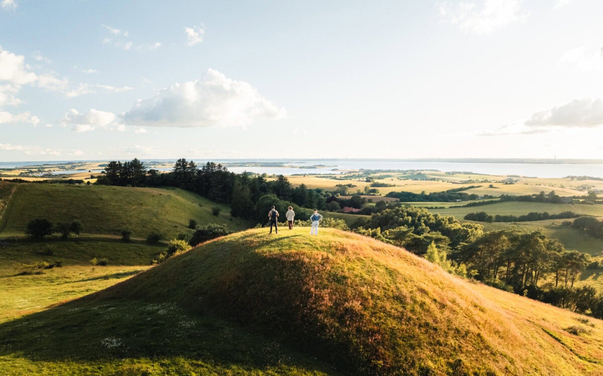 Uitzicht over natuurpark Mols Bjerge