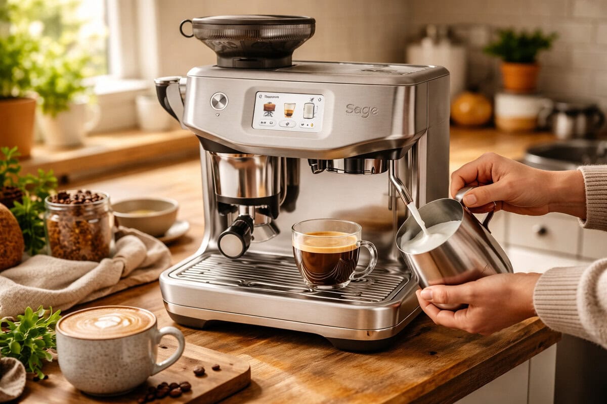 sage barista op aanrecht