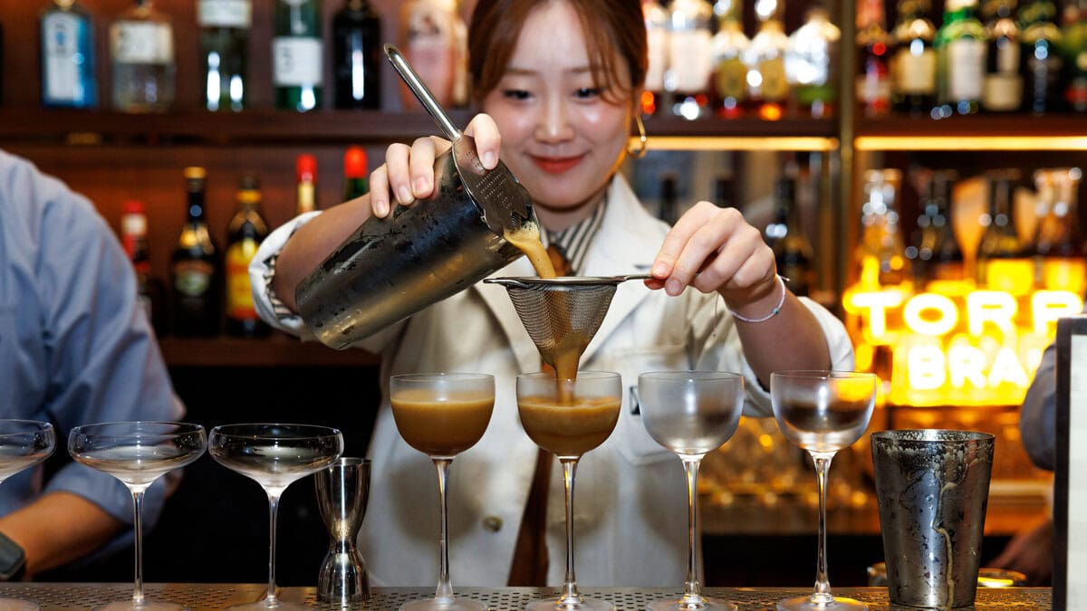 Cocktails bij de uitreiking van de beste bar ter wereld in 2025