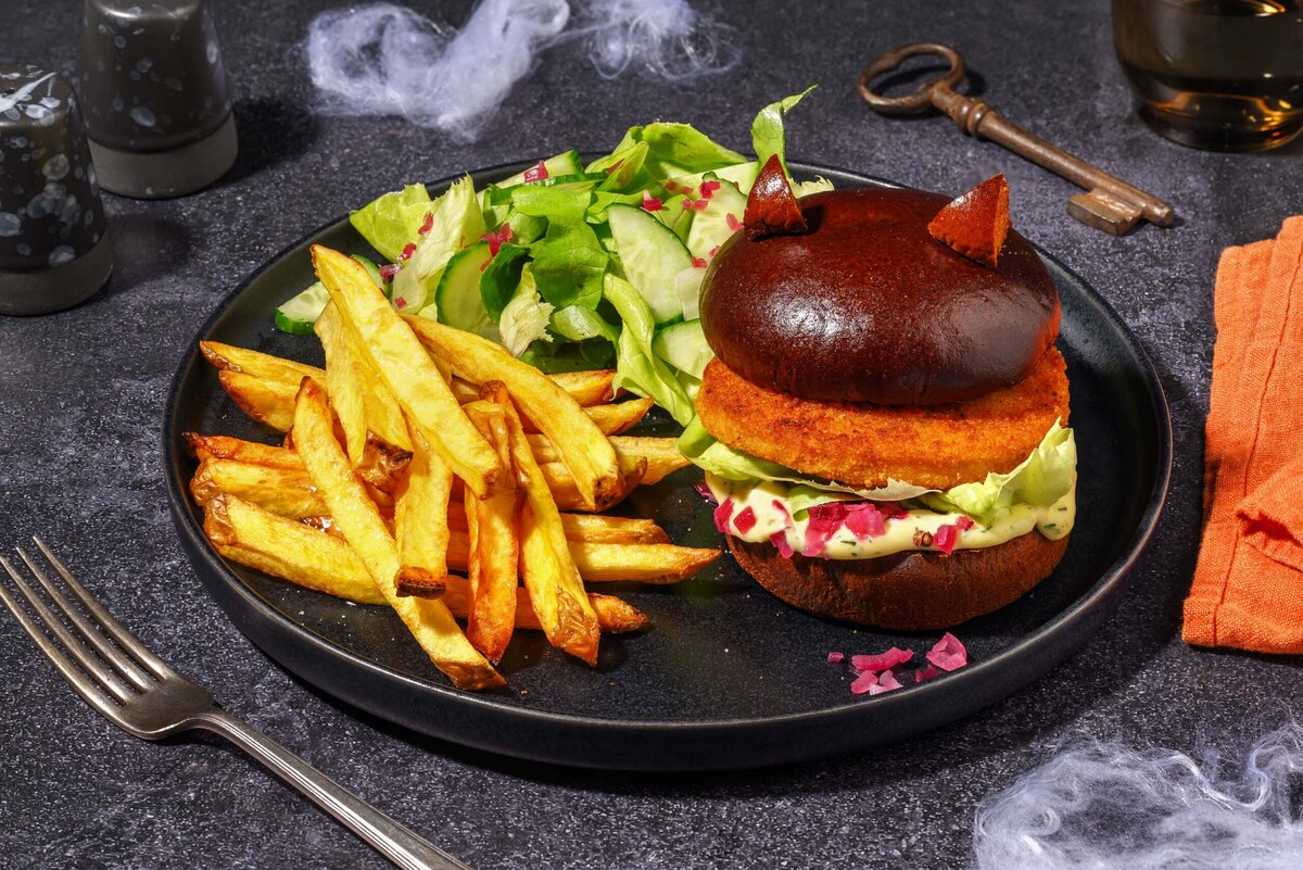 HelloFresh x Efteling maaltijd burer met friet