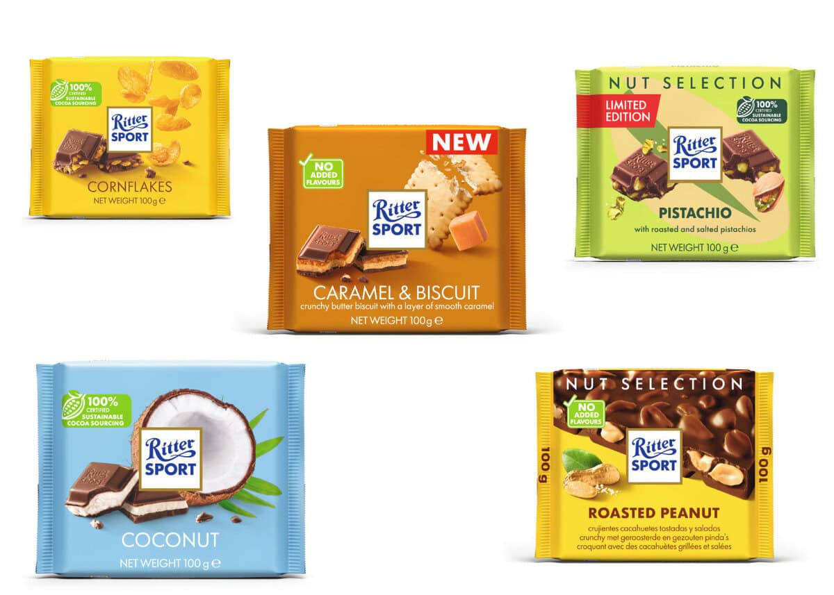 Ritter Sport choco nieuwe smaken