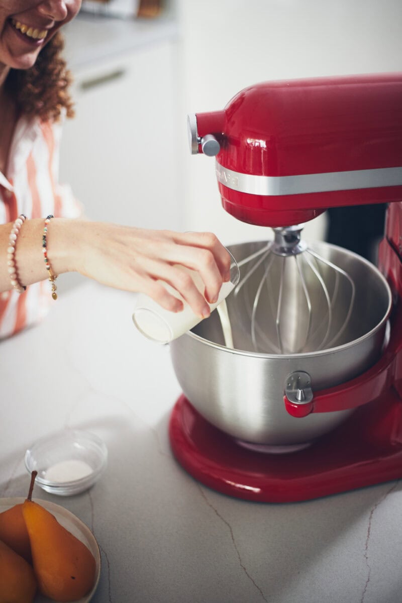 kitchenaid met melk erin