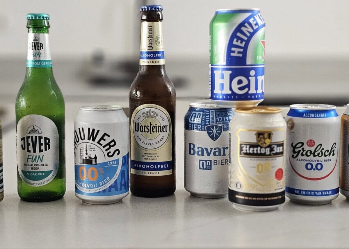 Alcoholvrij bier flesjes en blikjes
