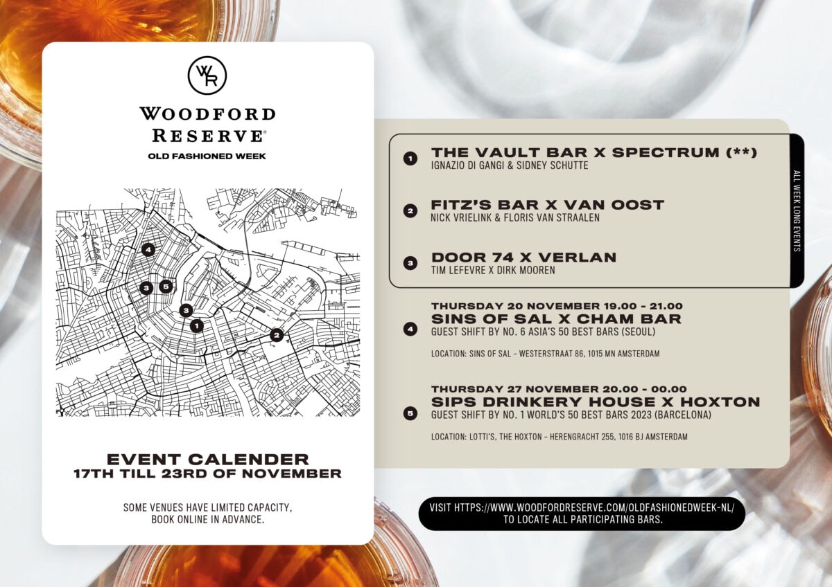 Old Fashioned Week Map - Amsterdam