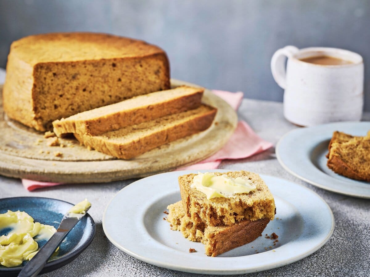 Slowcookerbananenbrood in plakjes