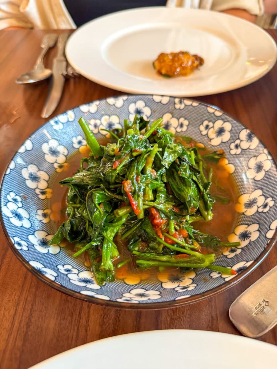 Groentegerecht bij Harummanis in Dubai