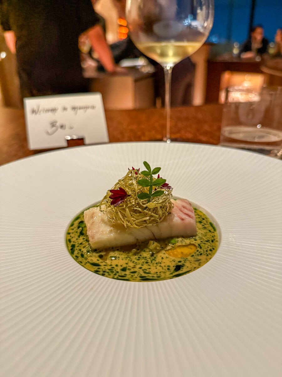 Visgerecht bij Moonrise in Dubai