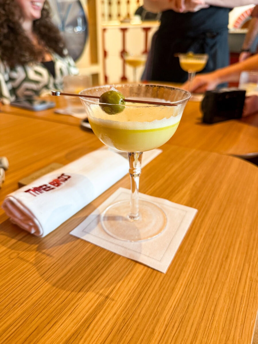 Mocktail bij Three Bros in Dubai