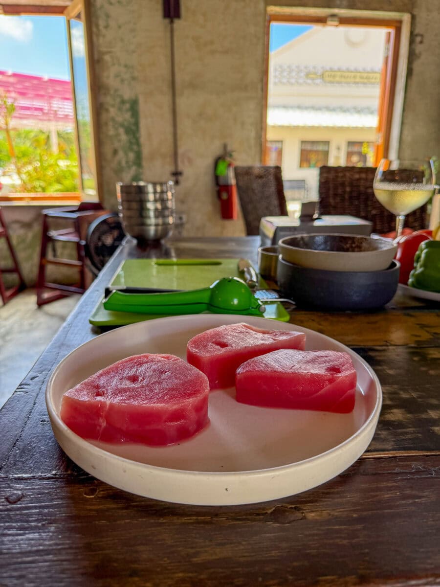 Verse tonijn op Aruba