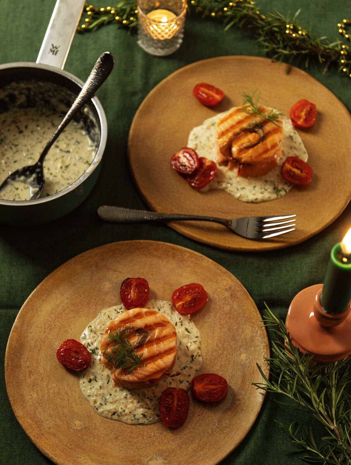 zalmtournedos op bordje