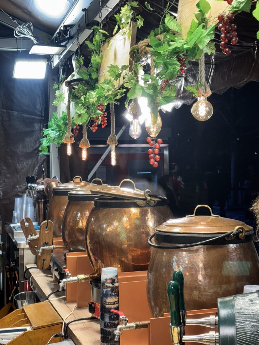 Kerstmarkt vin chaud Parijs