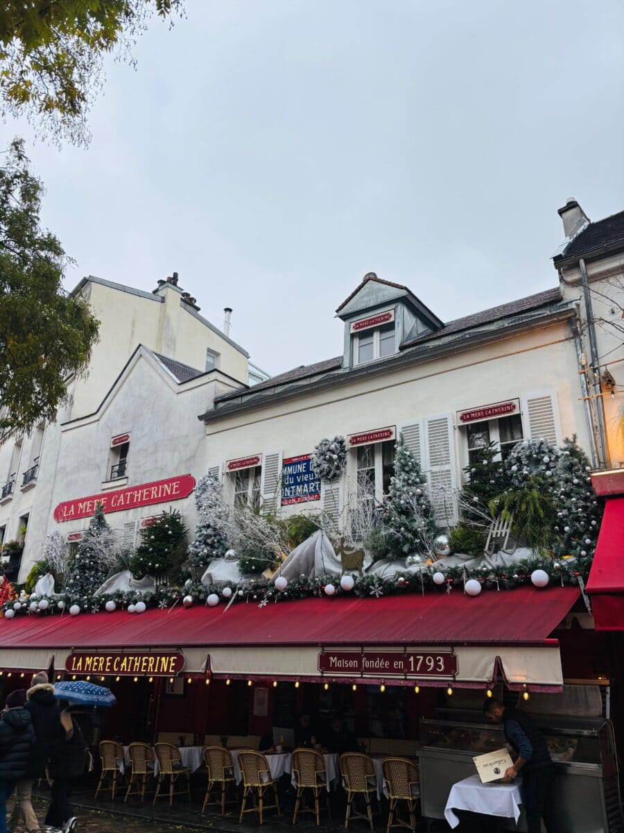 Montmartre kerst Parijs
