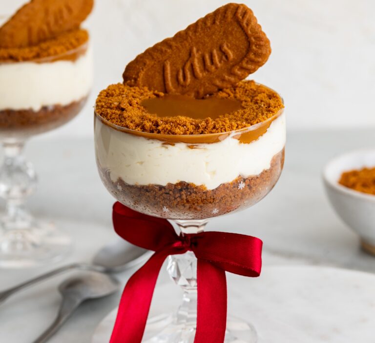 No-bake Christmas Cheesecake met speculoos