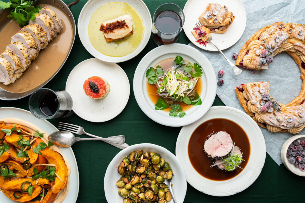 Eten op kersttafel van Wat schaft de podcast kerstonderzoek