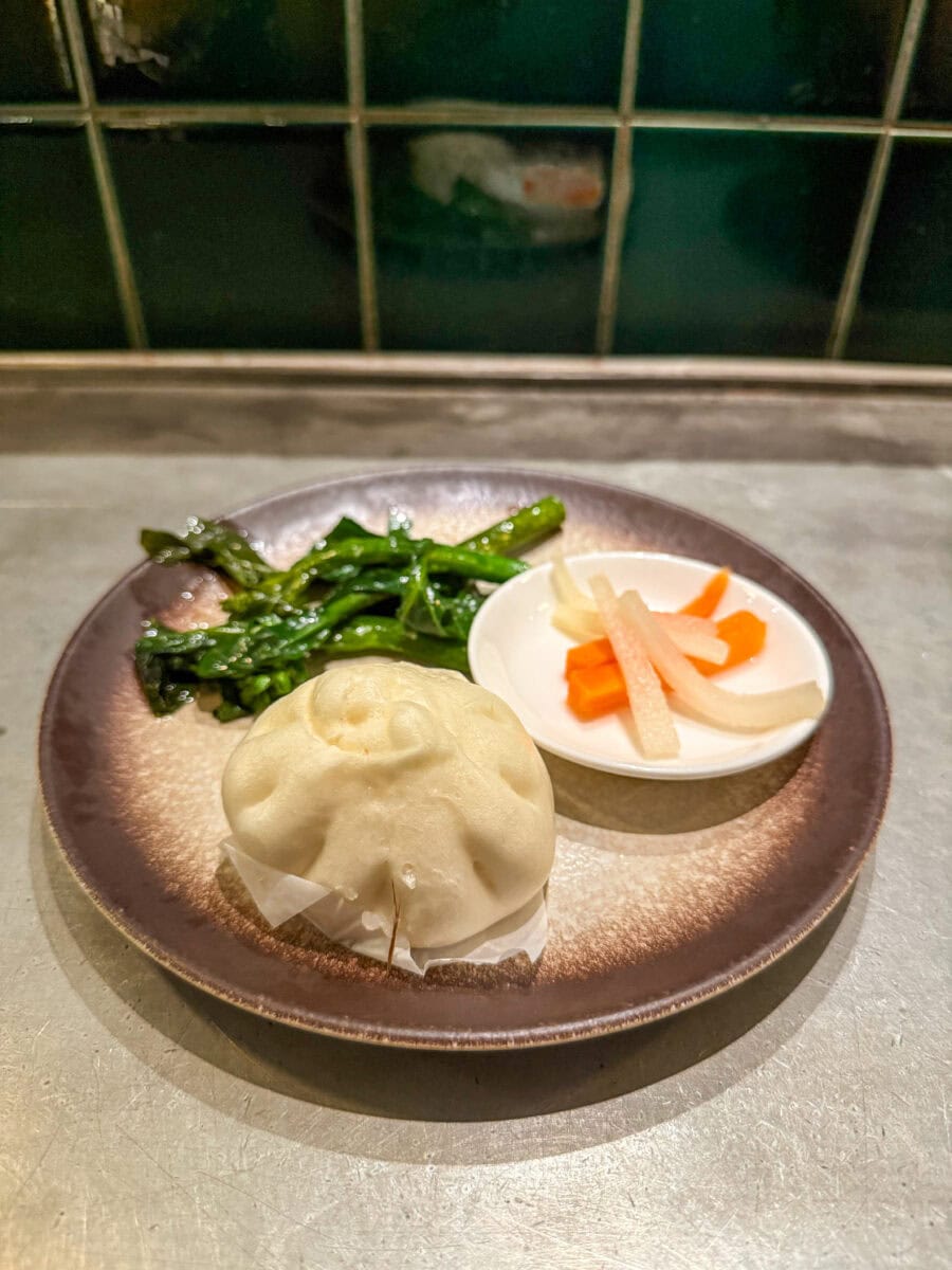 Verse dimsum in lounge van Cathay Pacific