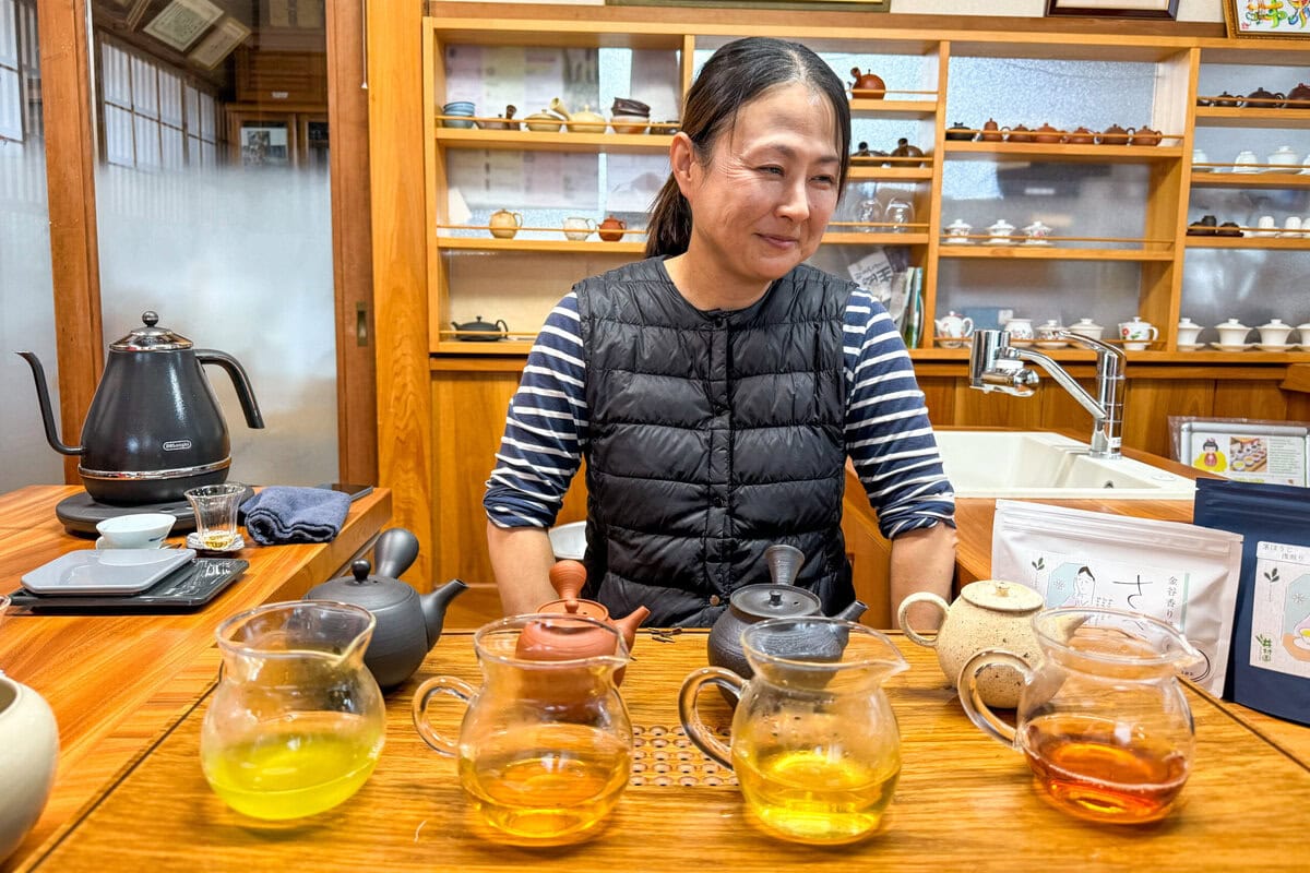 Verschillende soorten Japanse thee