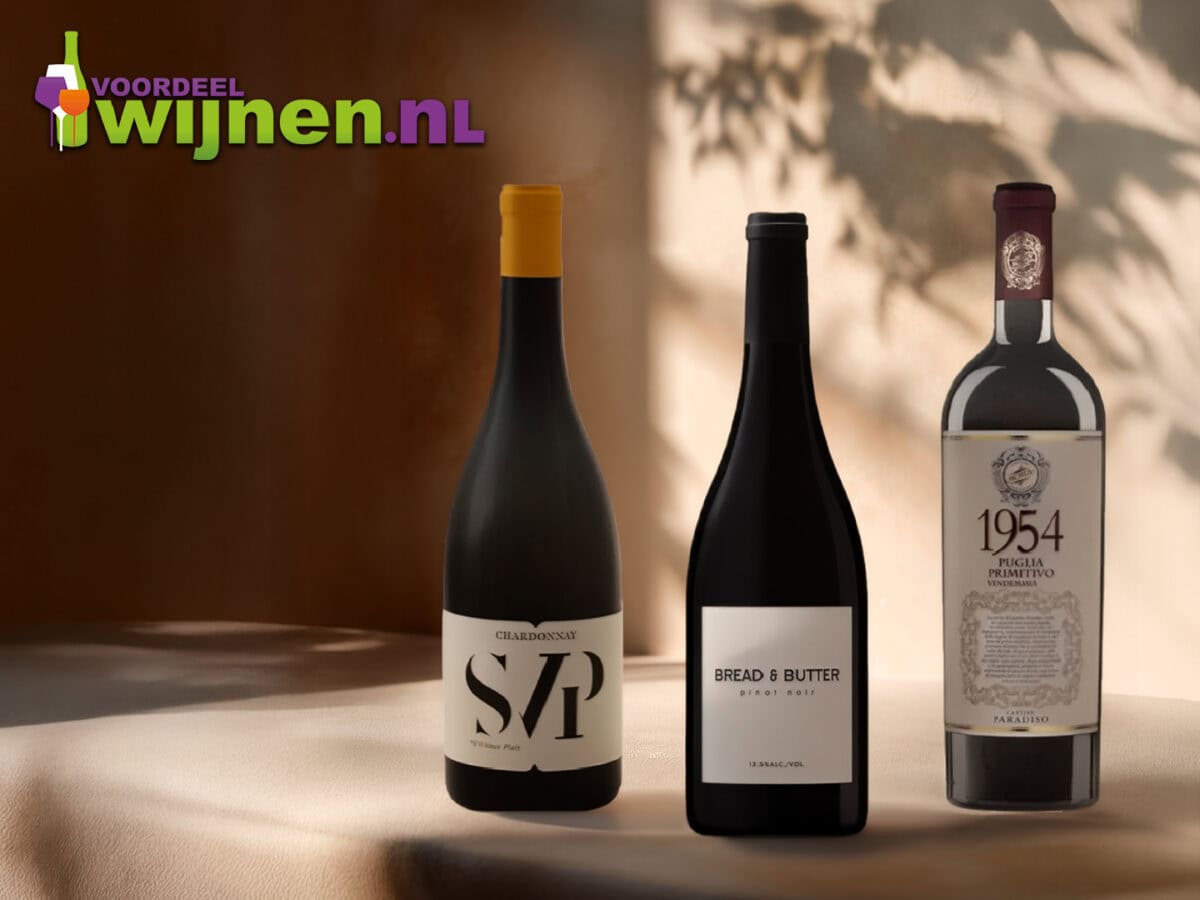 Voordeelwijnen met drie flessen wijn