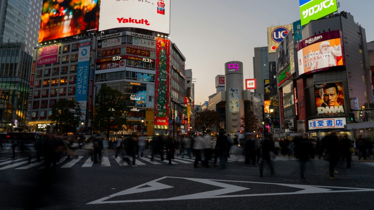 Shibuya crossing in Tokio