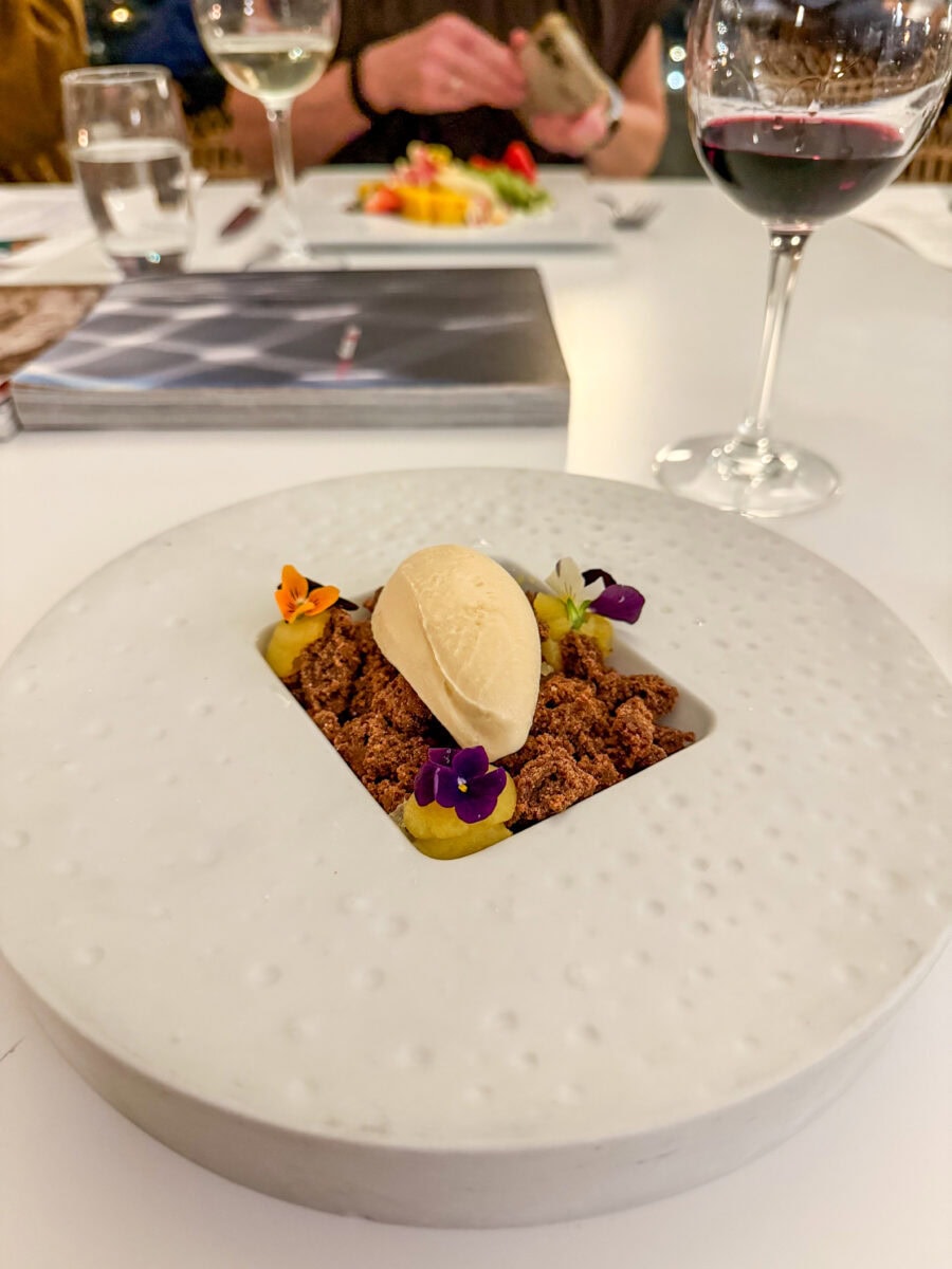 Dessert bij een restaurant op Madeira