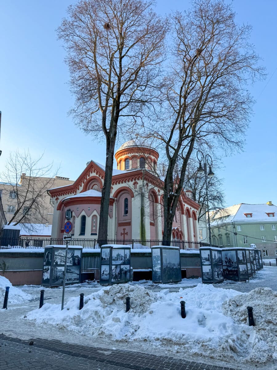 Gebouw in het oude centrum van Vilnius