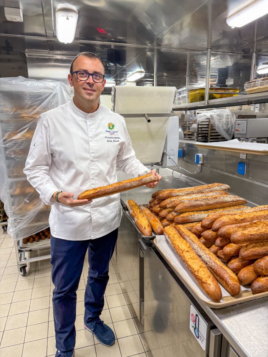Chef-kok Alexis Quaretti van Oceania Cruises