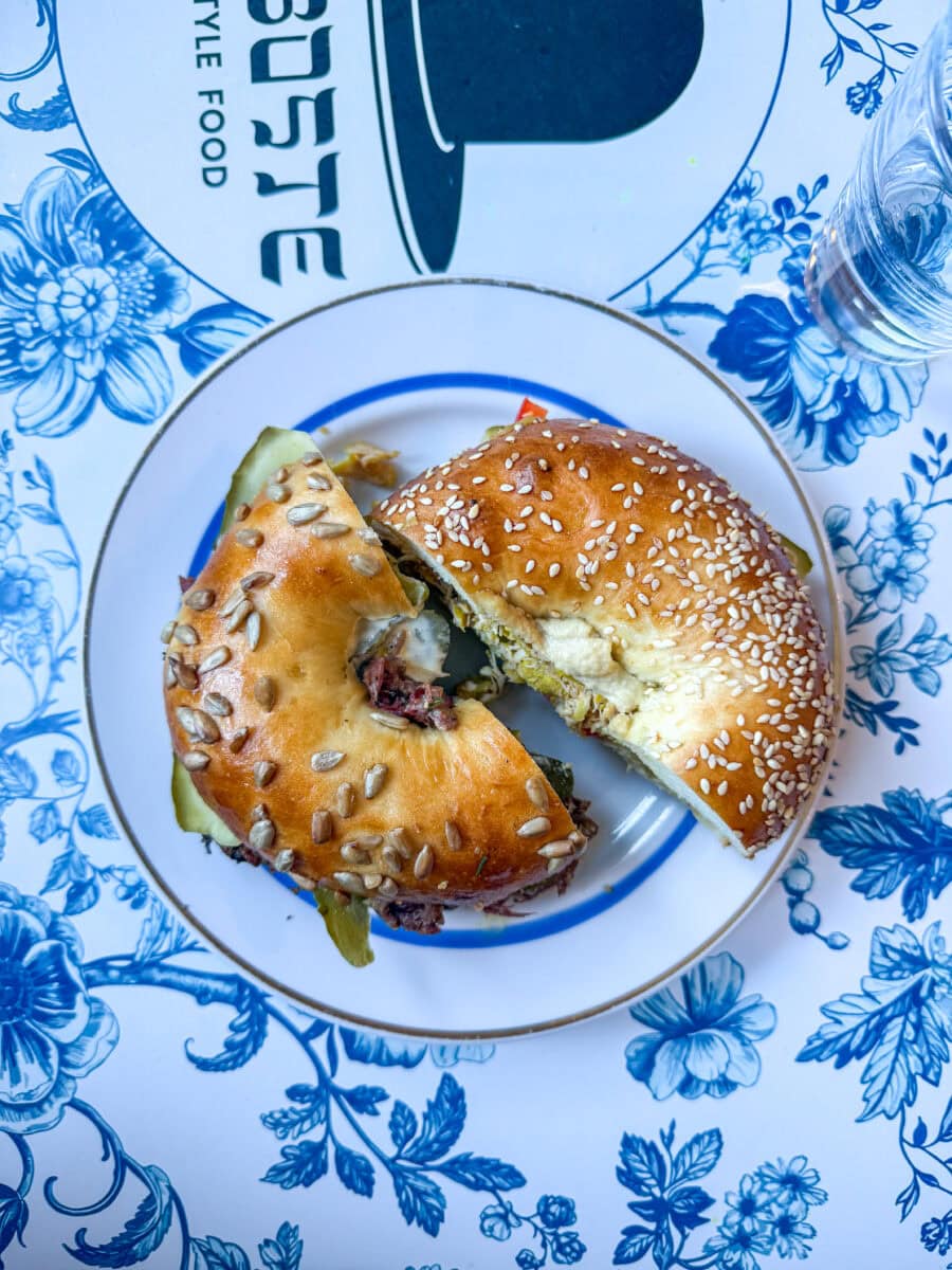 Huisgemaakte bagels bij Baleboste in Vilnius