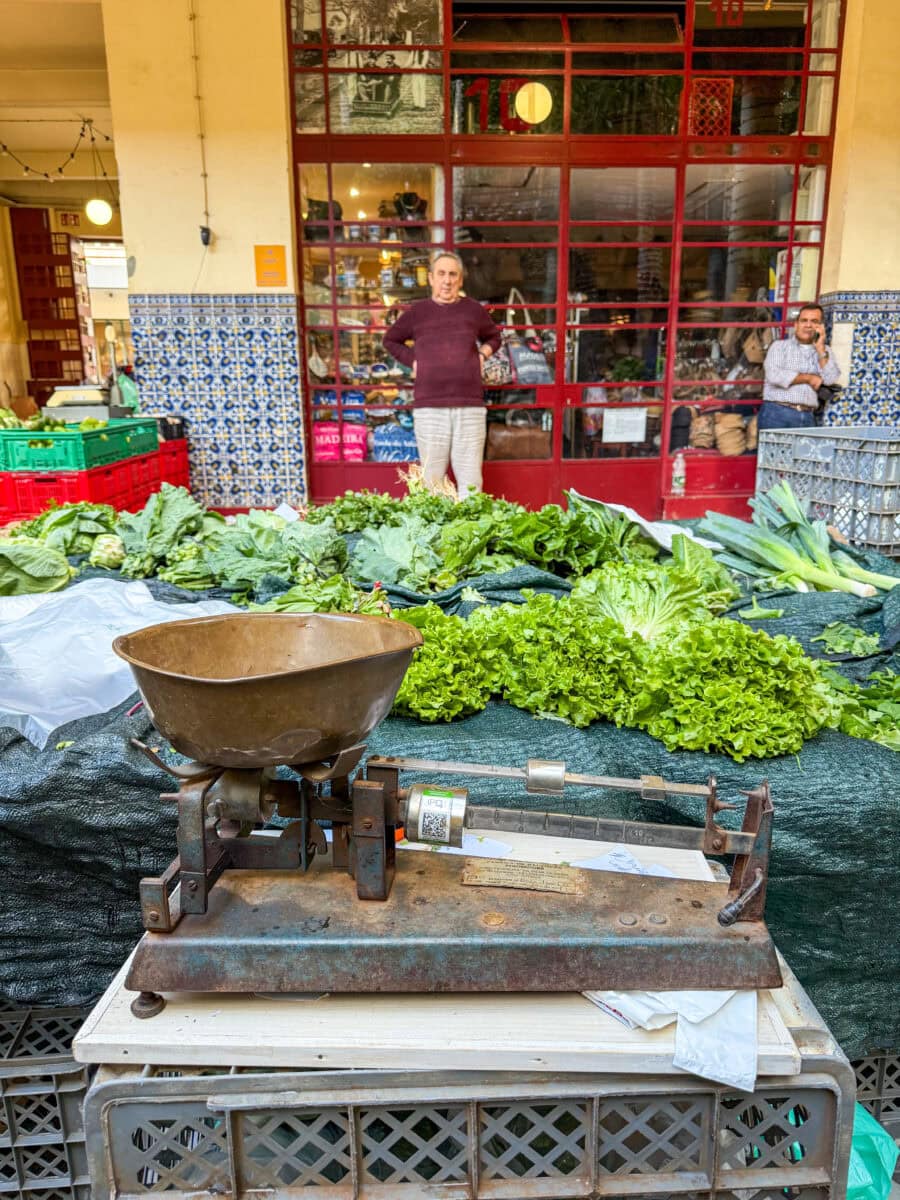 Verse groenten op de markt van Funchal