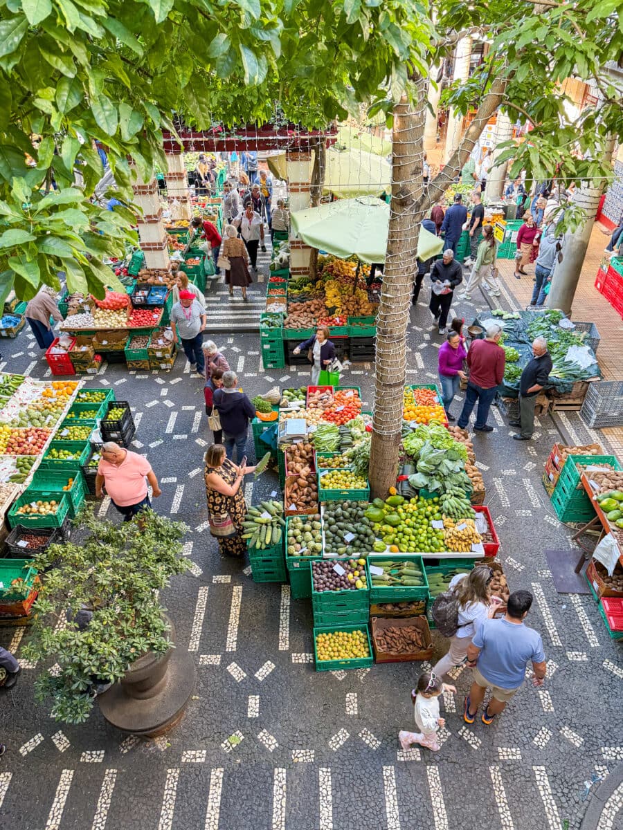 Markt van Funchal op Madeira