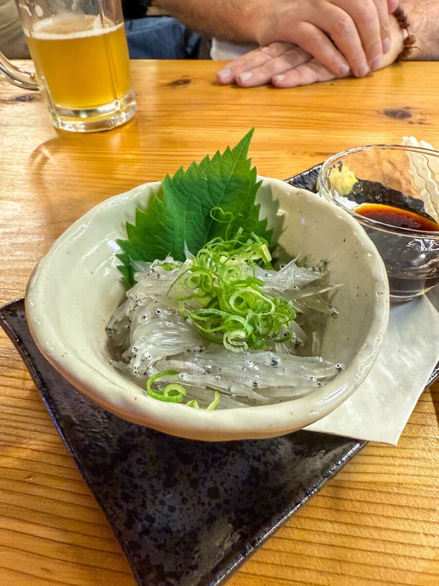 Verse dorome - kleine visjes - in Japan