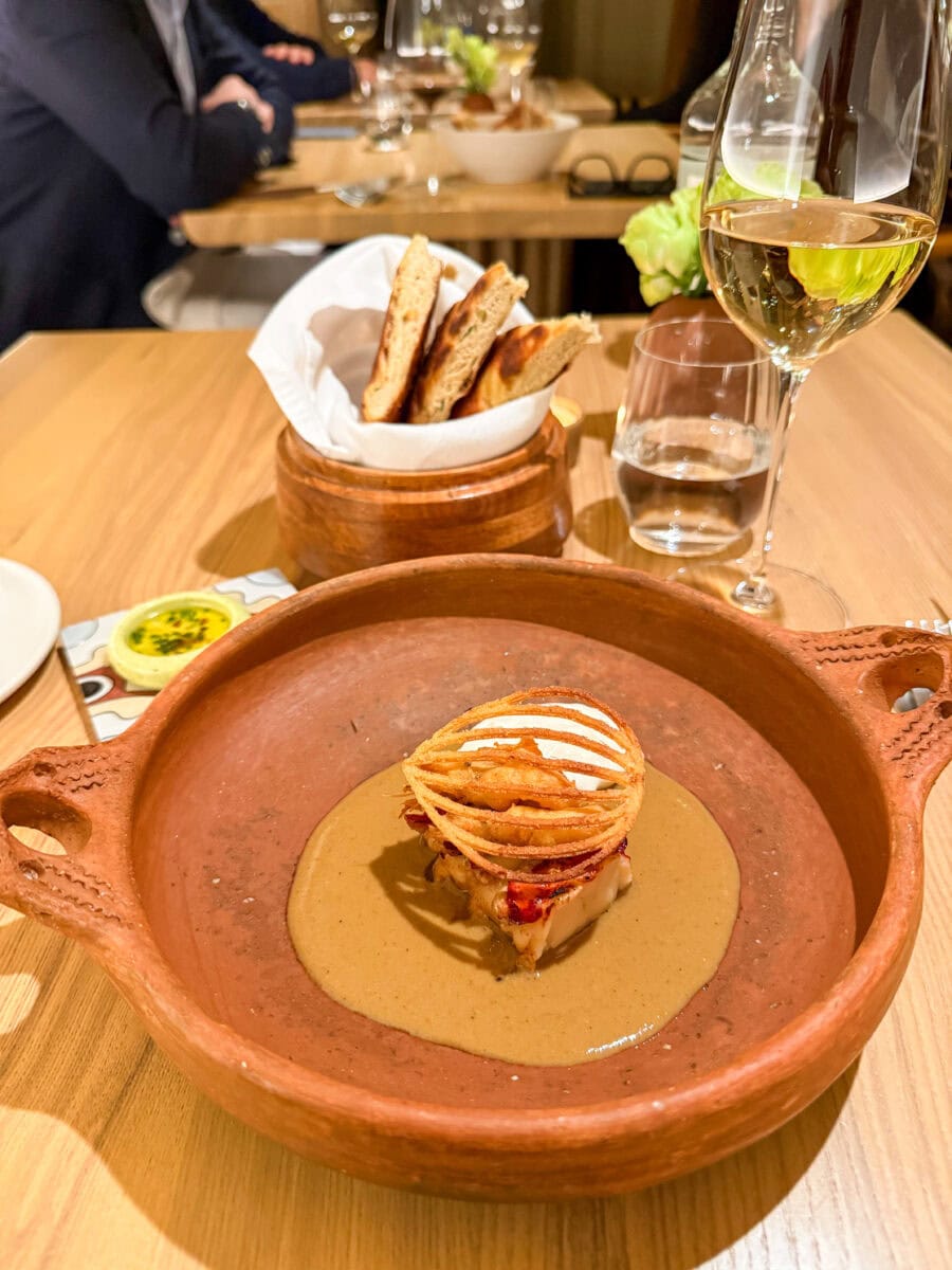 Curry met kreeft bij Gaspar's in Vilnius