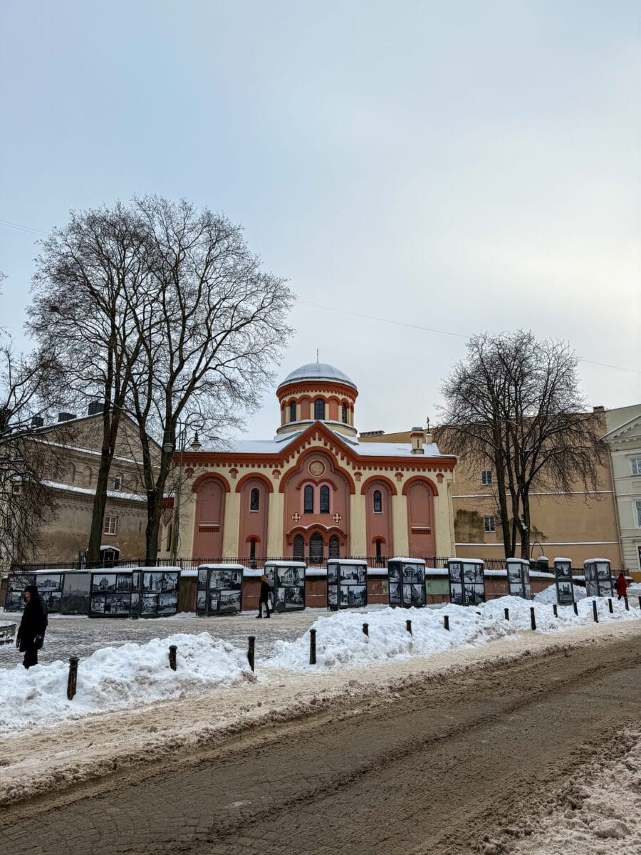Gebouw in oude centrum van Vilnius