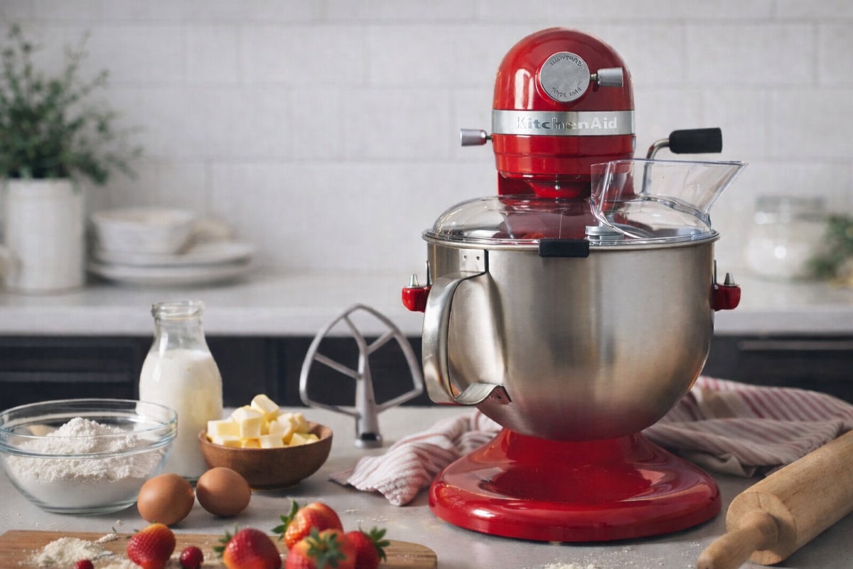 ktichenaid op aanrecht