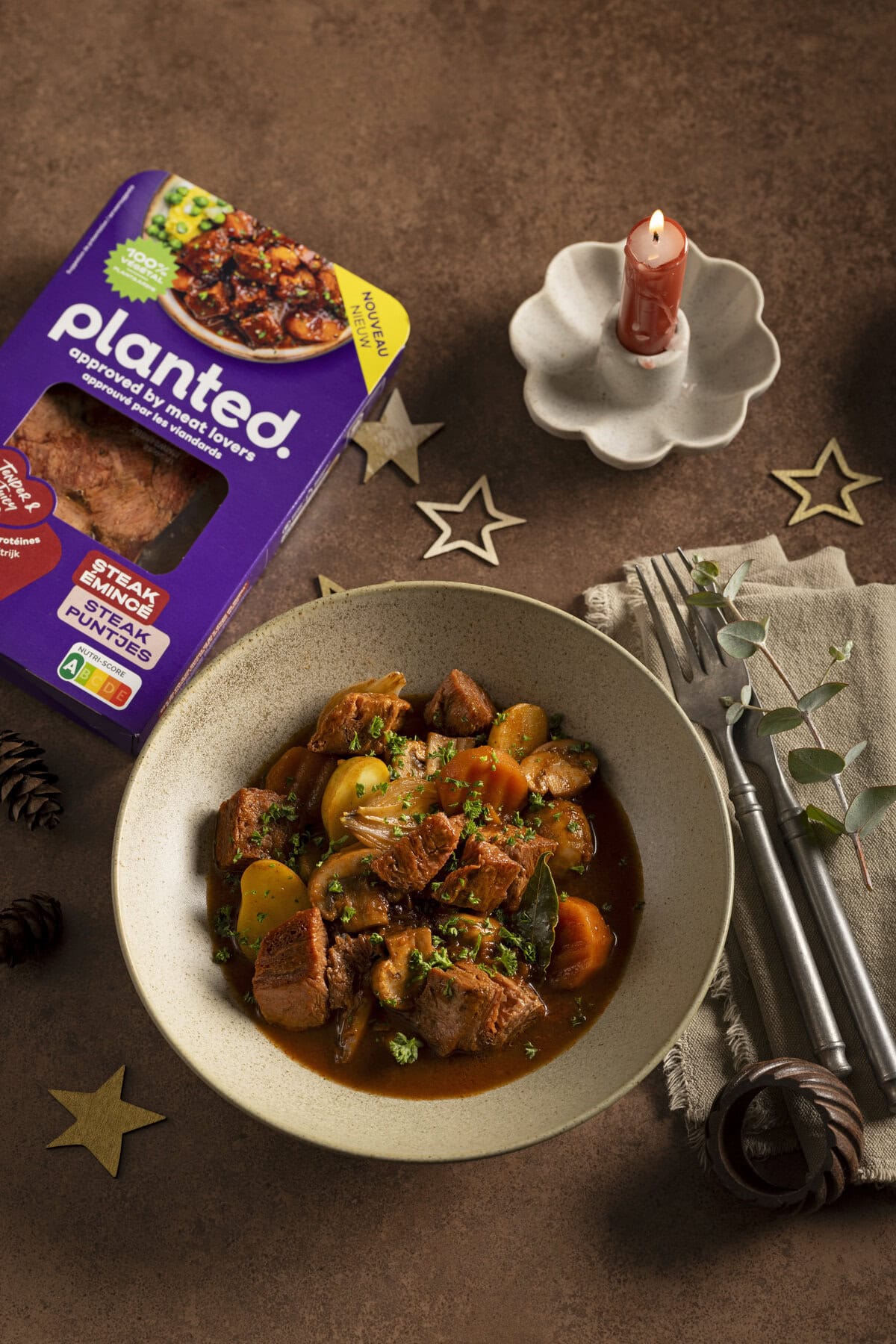 bord met vega boeuf bourguignon