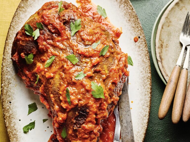 Geroosterd lam met zoete ­puntpaprika