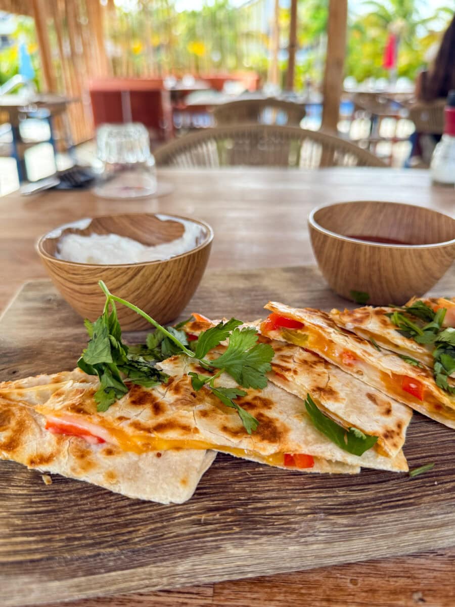 Quesadilla's van Café Koló op Bonaire