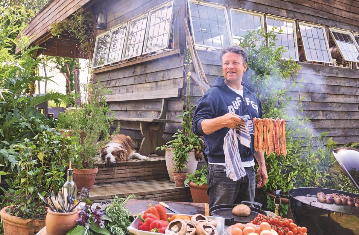 Jamie Oliver bij bbq
