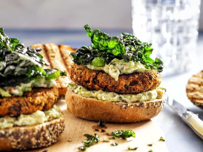 Smokey bean black burger