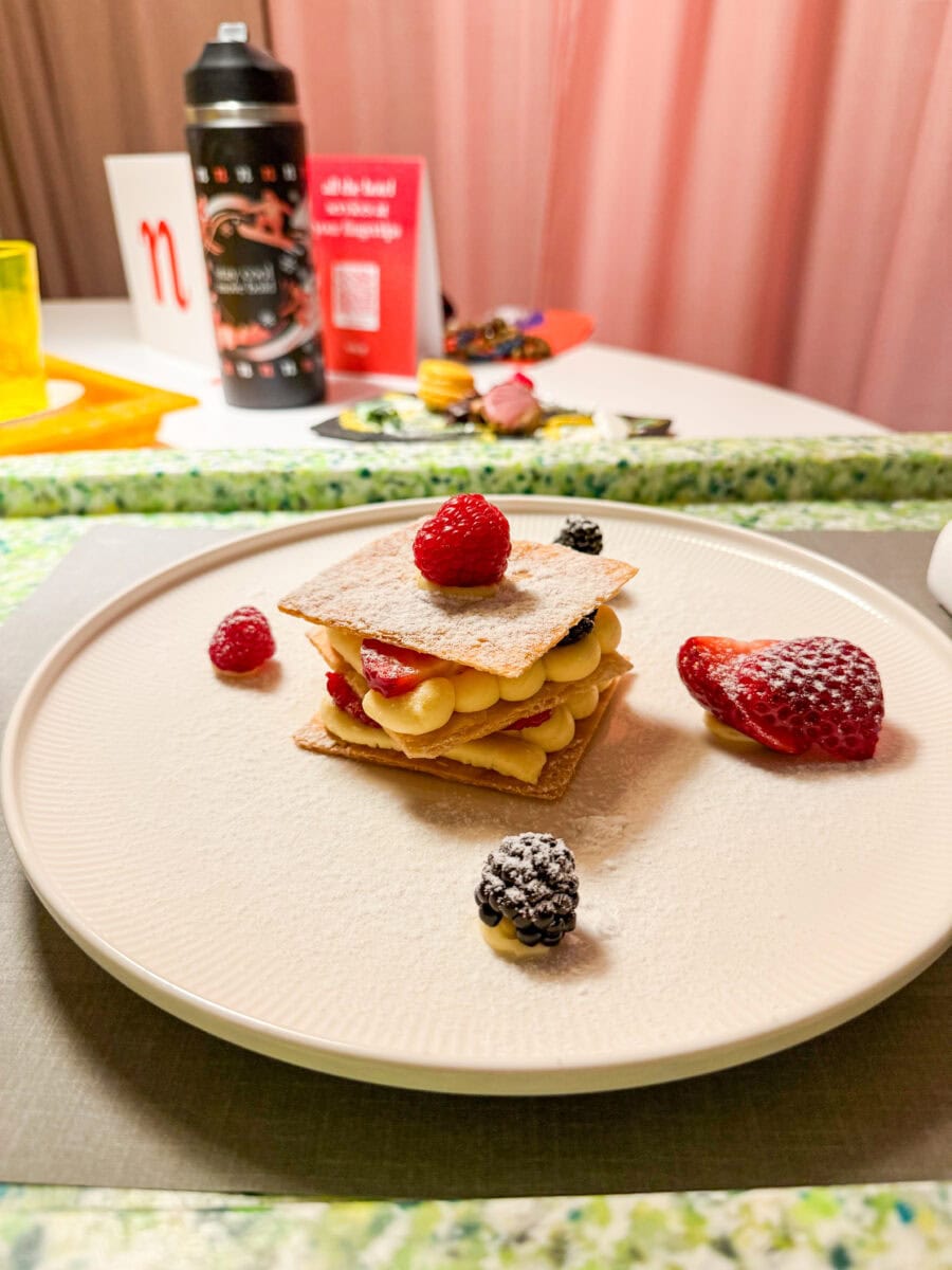 Dessert bij nhow Milano