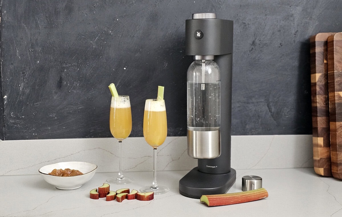 Oranje rabarbermocktail