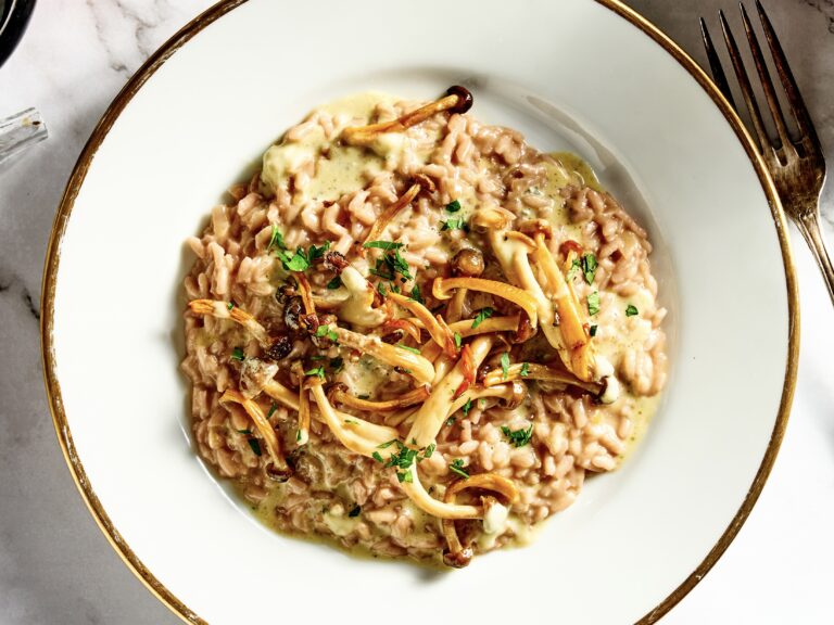 Risotto al barolo met castelmagnocrème