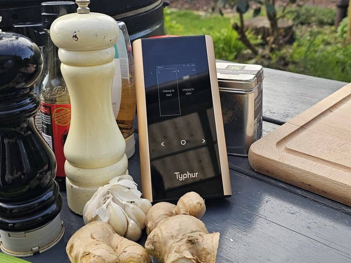 Typhur thermometer bij de bbq
