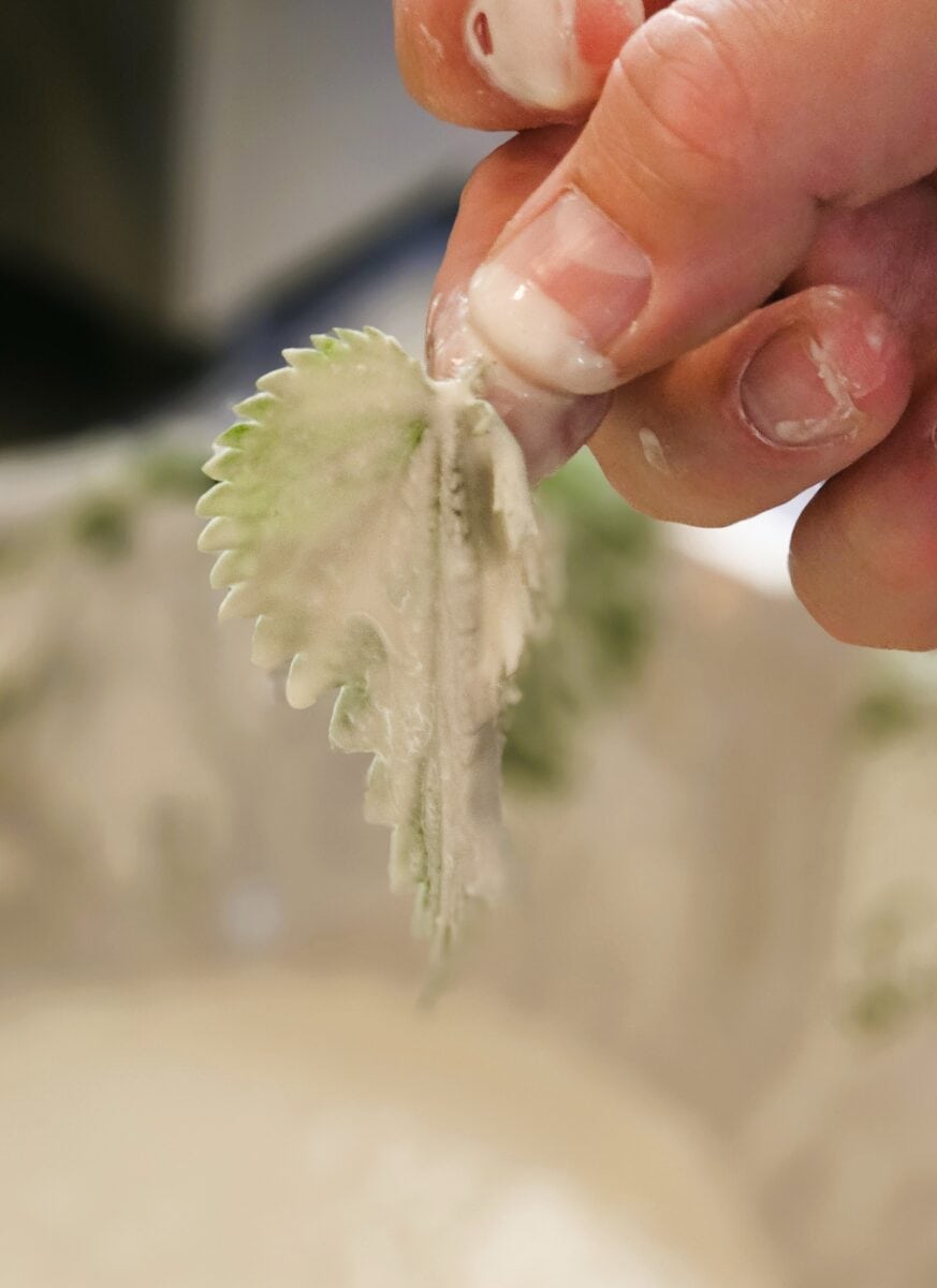 Brandnetel met tempura