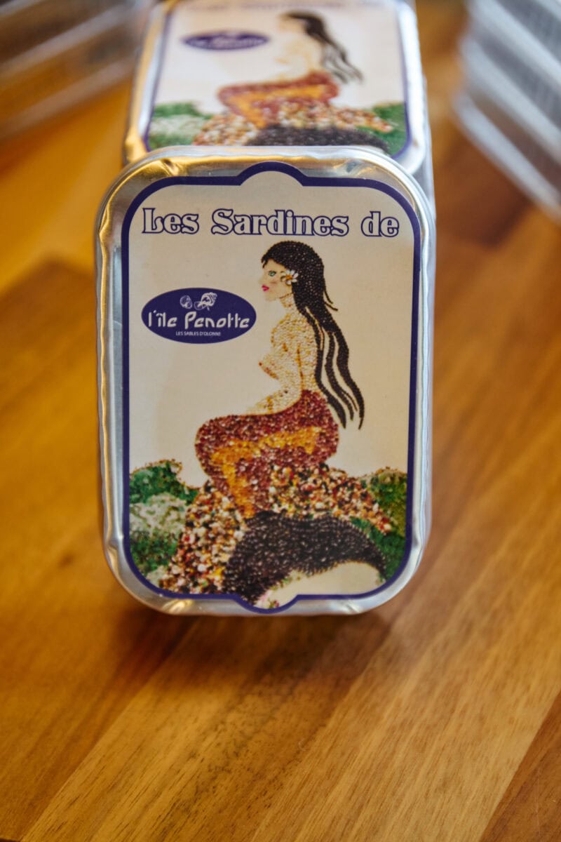 Sardientjes in blik in Vendée, Frankrijk