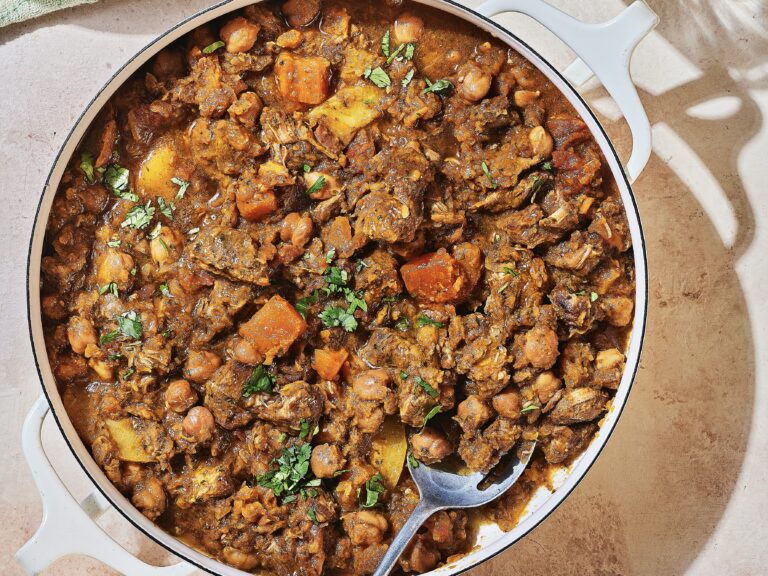 Tajine met lam en abrikoos