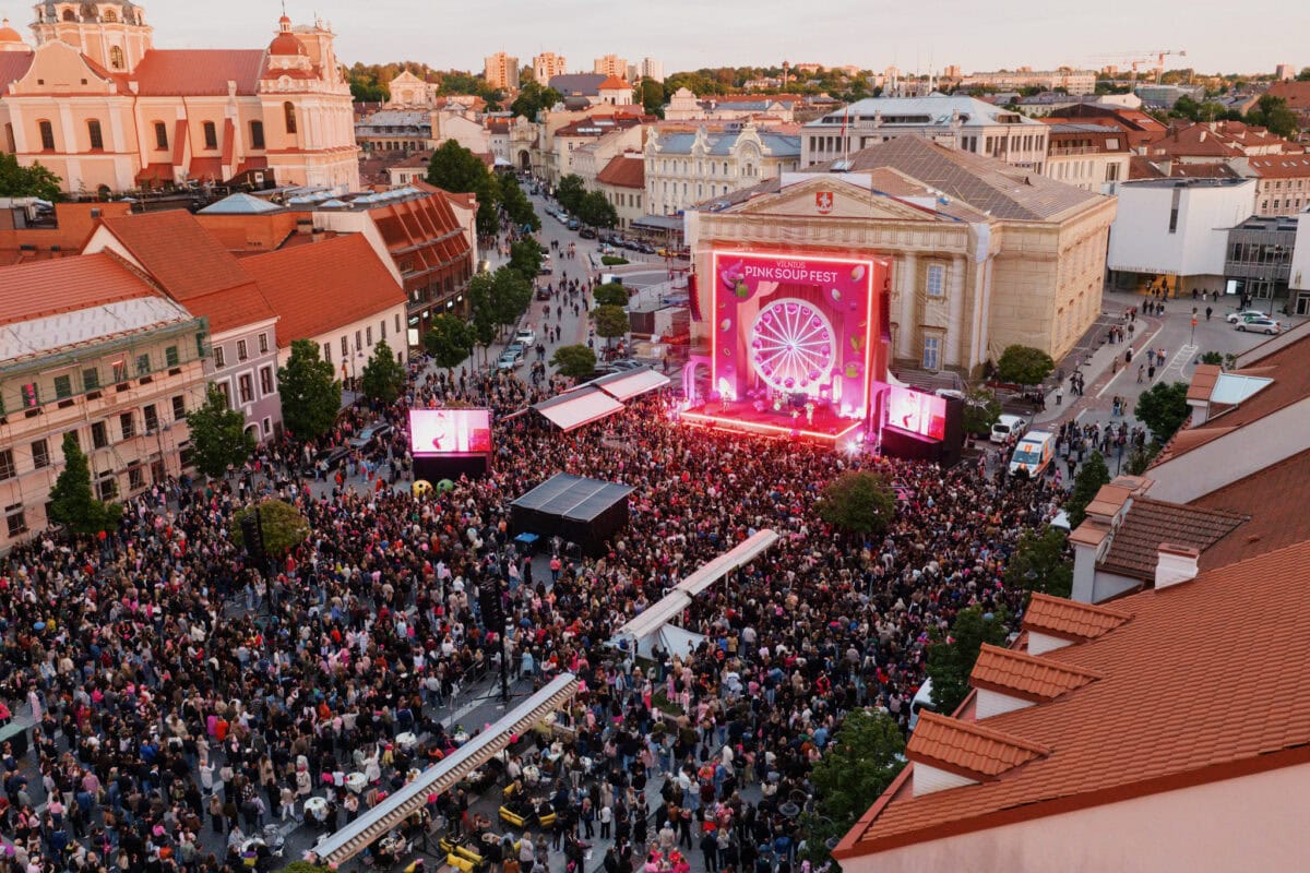 Concert in Vilnius tijdens Pink Soup Fest