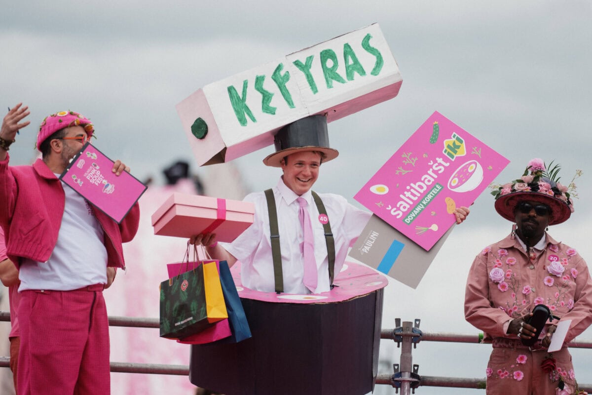 Kostuum tijdens Pink Soup Fest in Vilnius