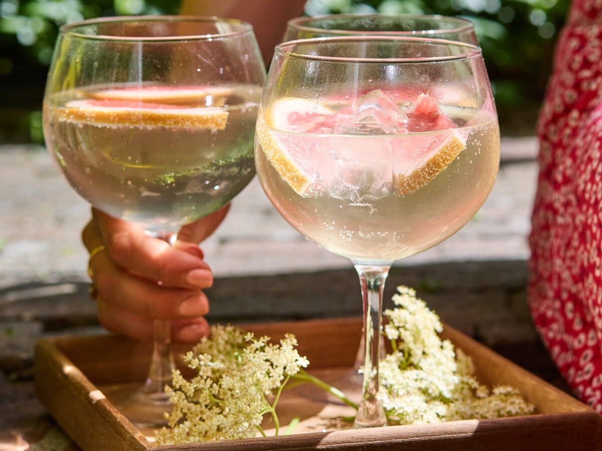 Cover voor Vlierbloesemmocktail met grapefruit